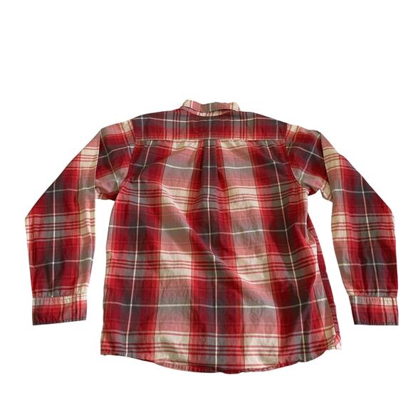 The North Face Men's Size L Button Up Long Sleeve Plaid Adult Shirt - Picture 15 of 15